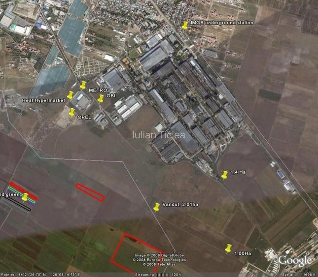 Teren Construcții intravilan de 10000 mp, în Metalurgiei
