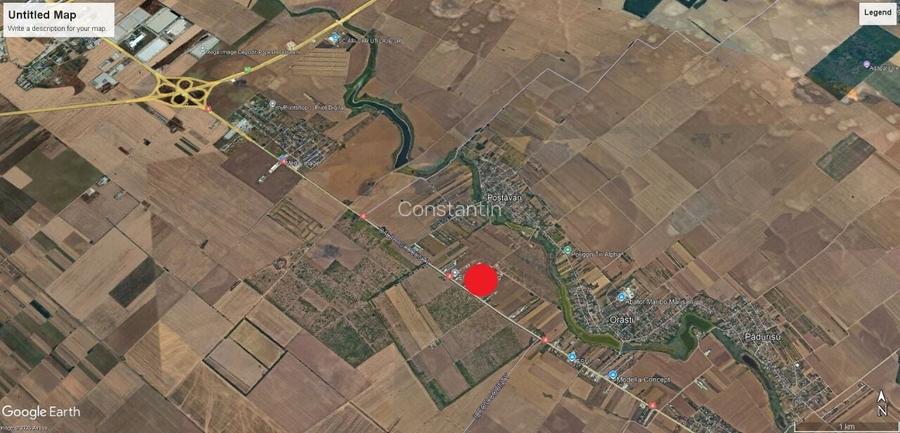 Teren DN4-A0 cu deschidere la Soseaua Oltenitei