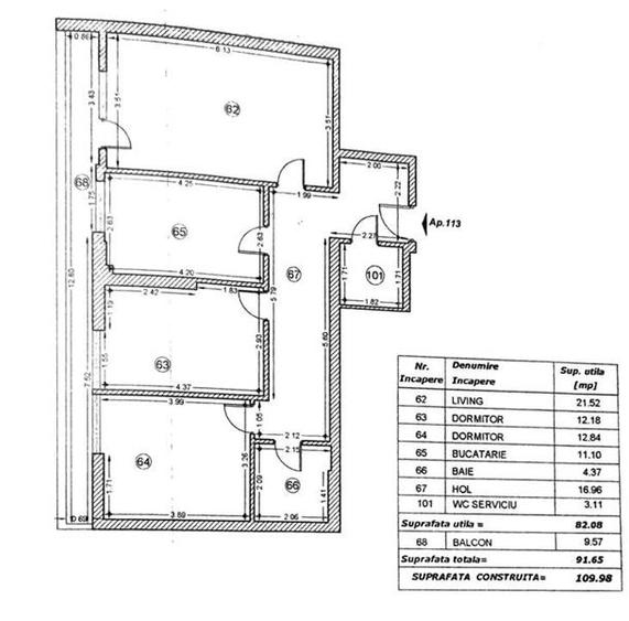 Vanzare apartament 3 camere , bloc nou, Chitilei - 3