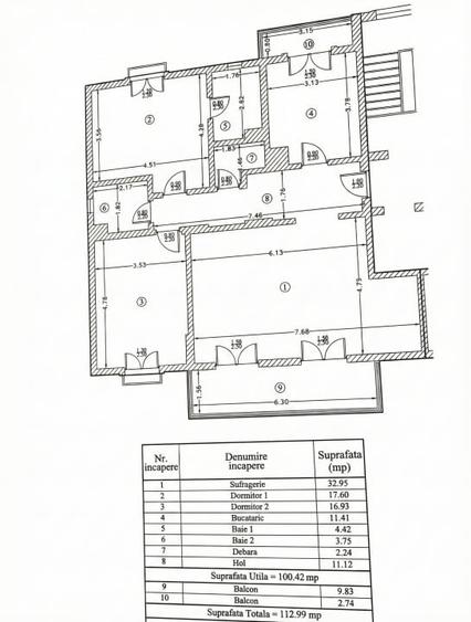 Apartament 3 camere 100mp + 13mp terase | 0 comision | Cosmopolis | Mobilat - 7