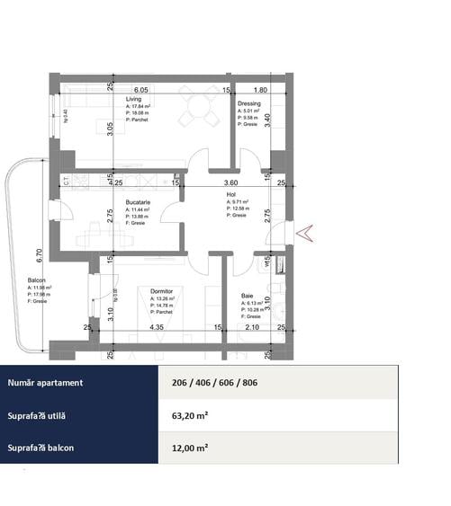 Apartament cu 2 camere decomandat în Alexandru cel Bun