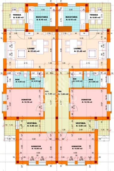 Duplex de vanzare despartit cu zid dublu,in Urseni - 8