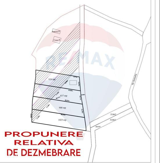 Teren 826mp in CAVNIC zona Pietrele Soimului cu o priveliste minunata. - 1