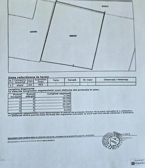 Vand teren intravilan in centrul Orasului Buzias strada Republicii cu toate utilitatile - 2
