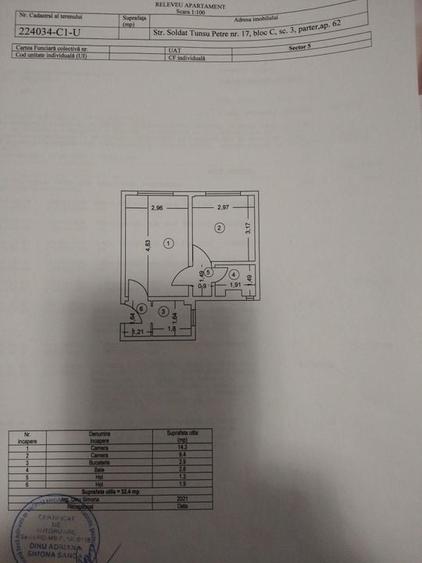 De vanzare Apartament 2 camere, Ferentari, sector 5 - 15