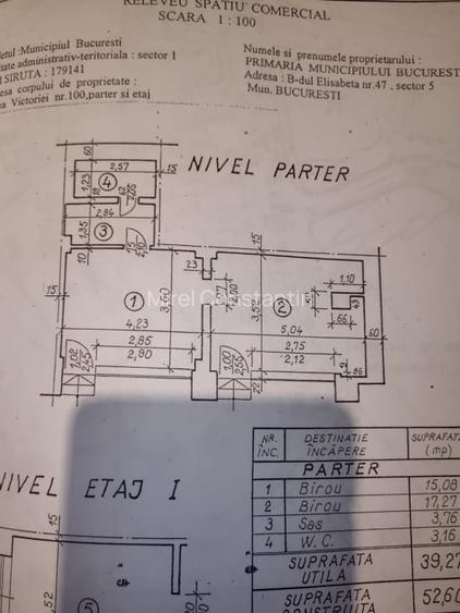 Spațiu comercial ~40mp – Calea Victoriei Spațiu comercial ~40mp – Calea Victoriei