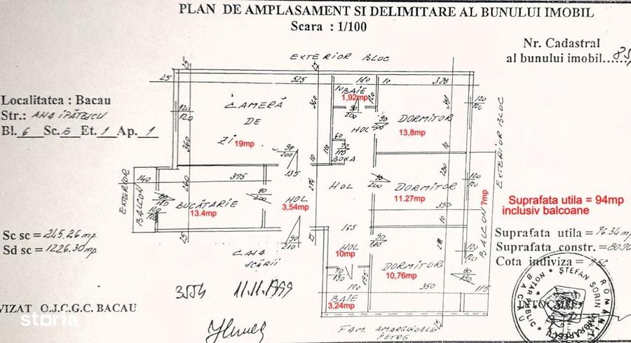 Apartament 4 camere, balcon ?i garaj - 1