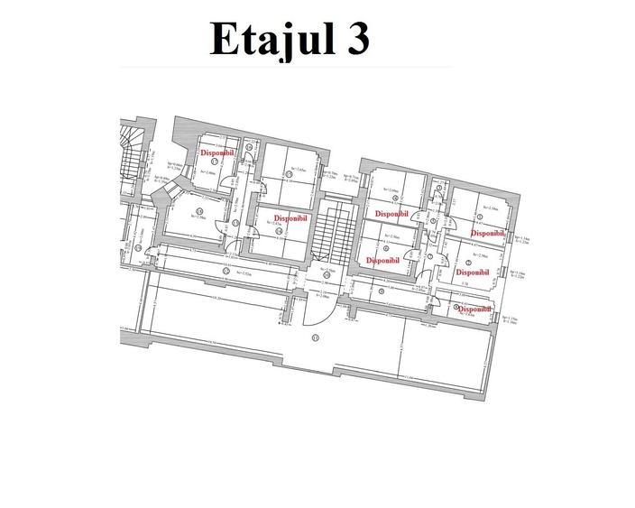 Camere/birouri/spatii de inchiriat amplasate in zona Centrala. - 3
