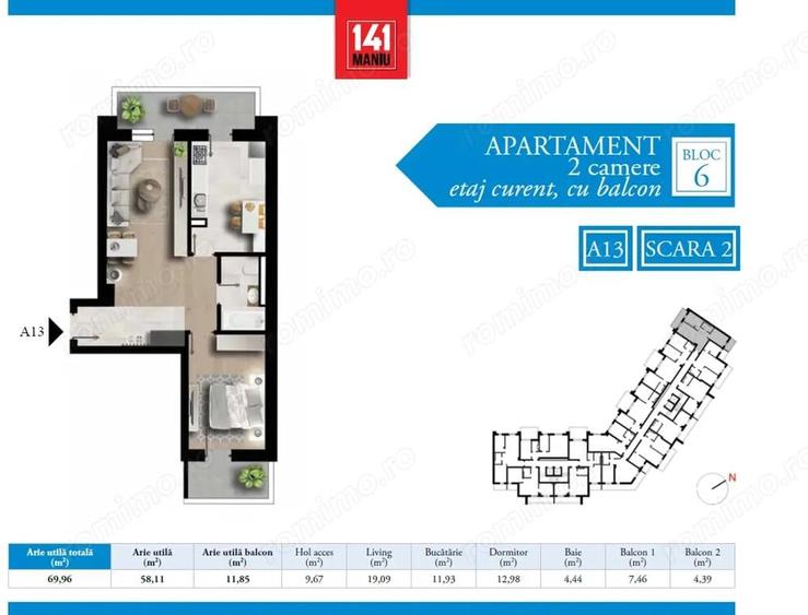 Apartament 2 camere, 2 min de metrou Pacii - 3