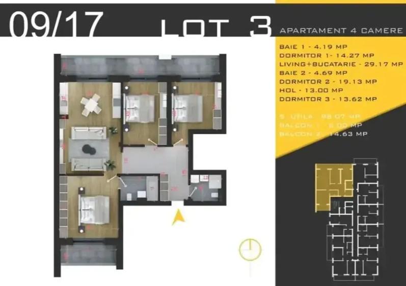 Apartament 4 camere Pallady|Nou|Direct dezvoltator - 6