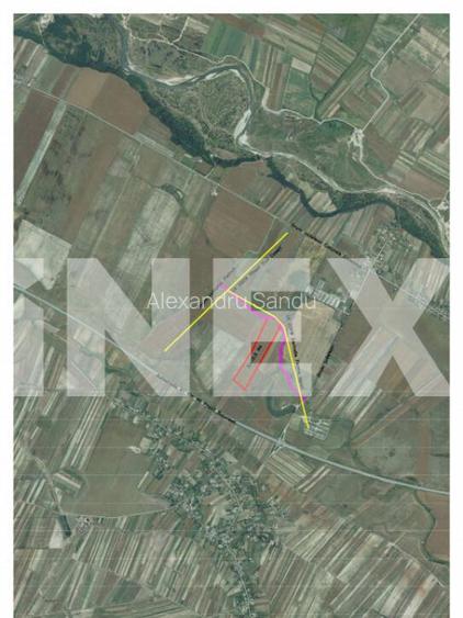 Teren intravilan 10,5 ha cu deschidere la drum, langa Auto