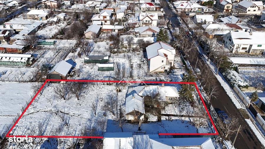 Teren 1.183 mp cu casa batraneasca, deschidere 22,37 ml - 7