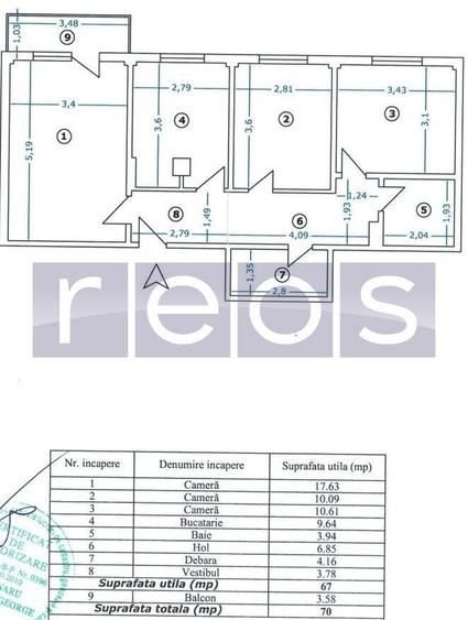 OCAZIE APARTAMENT DEOSEBIT 3 CAMERE ZONA BLD ION MIHALACHE-TURDA - 7