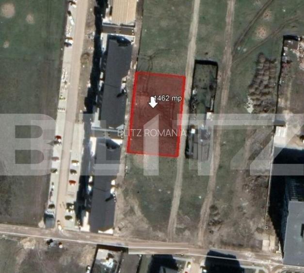 Teren intravilan, urbanism P+8, P+3-4, 1462 mp, front 30ml,