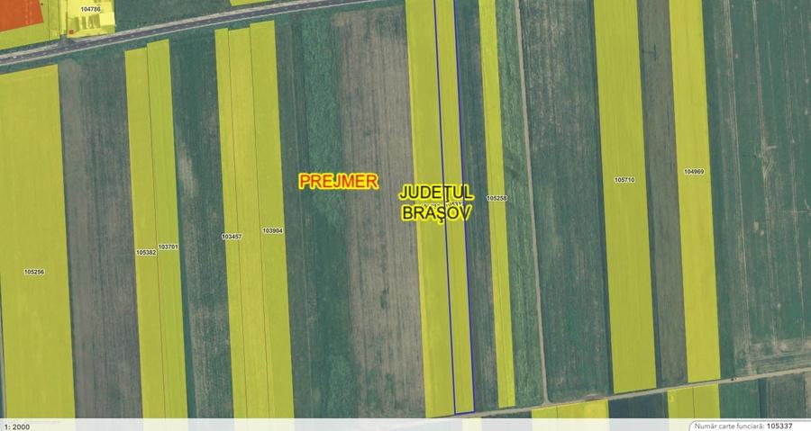 Teren Construcții extravilan de 8900 mp, în Prejmer