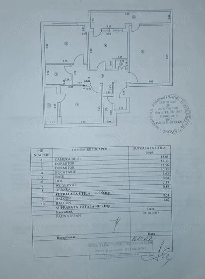 Apartament cu 3 camere decomandat în Ultracentral