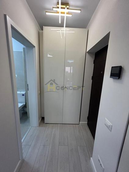 Apartament cu 2 camere semidecomandat, mobilat în Exterior Vest