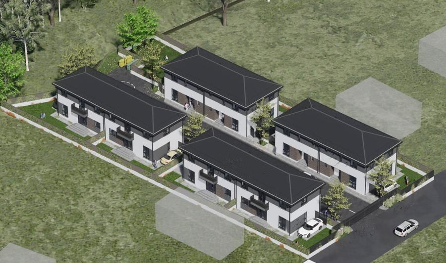 Duplex cu 4 camere cu Canalizare în Tăuți