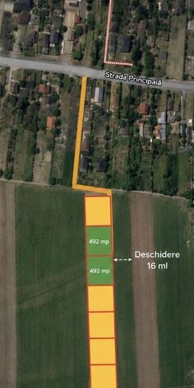Teren Construcții intravilan de 492 mp, în Cazasu