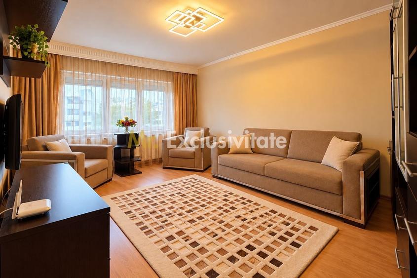 Apartament cu 3 camere decomandat, mobilat în Eremia