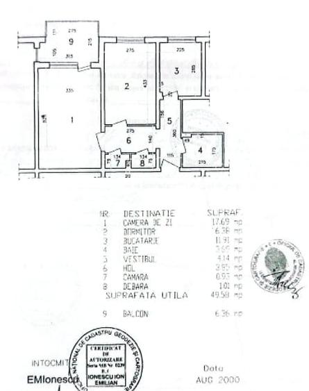 Apartament cu 2 camere decomandat în Titan