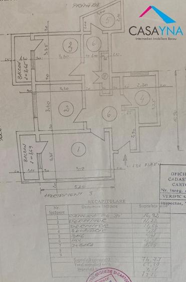 Apartament 3 camere decomandate - Etaj 1 - 65mp plus 2 balcoane! - 8