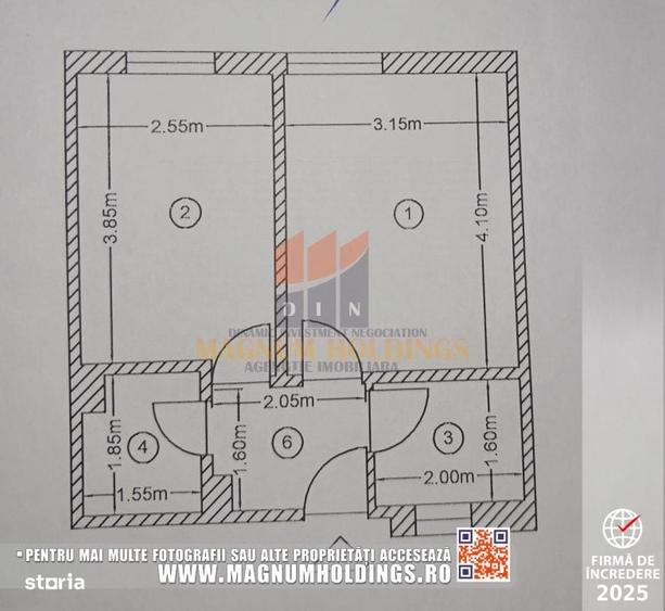 Apartament cu 2 camere decomandat în Războieni