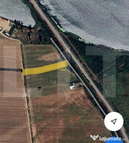 Teren extravilan 2.545 mp | Slatioara | Aproape de malul Ol - Slatioara (Olt) - 1