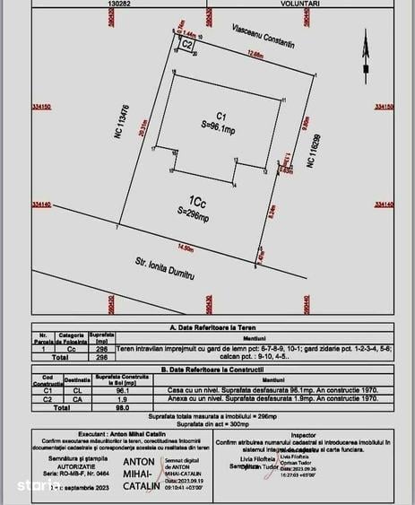 Teren de 296 mp, în Central