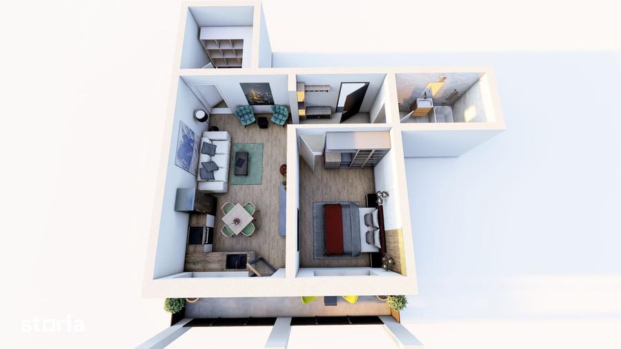 Apartament cu 2 camere în Sânpetru