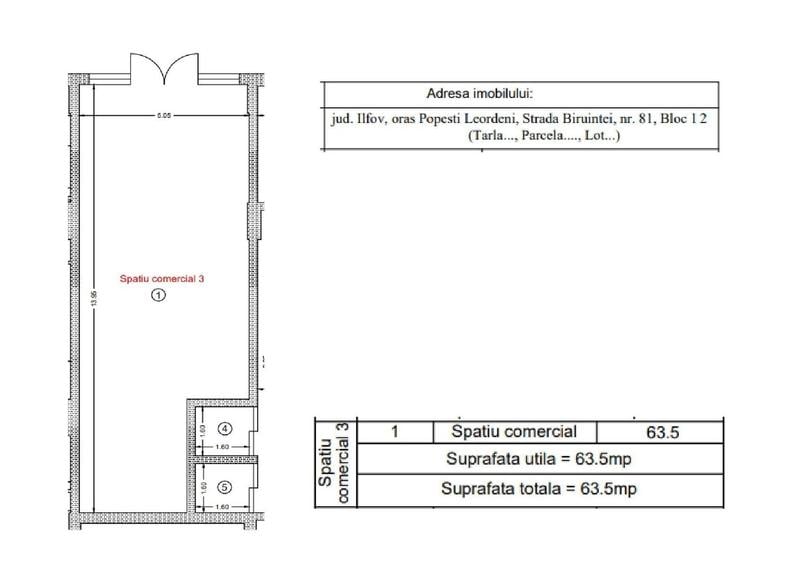 Spațiu Comercial 63,5 mp | Investiție Ideală | 81 Residence - 2