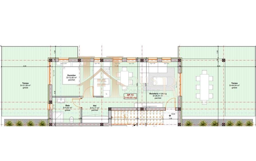 Apartament cu 2 camere decomandat în Braytim
