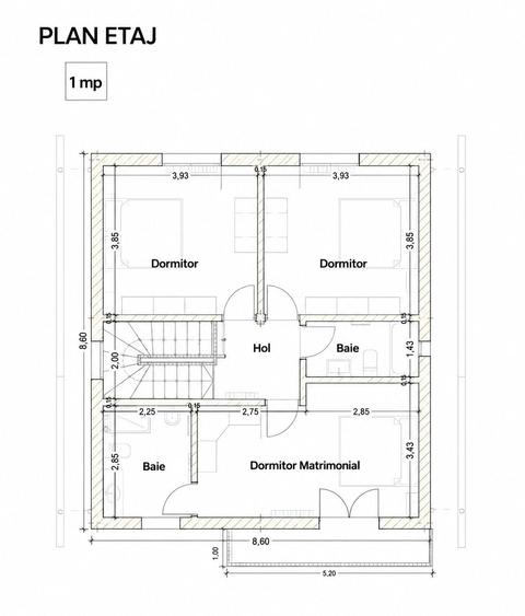 Casă cu 4 camere cu Teren 320 Mp în Vânători