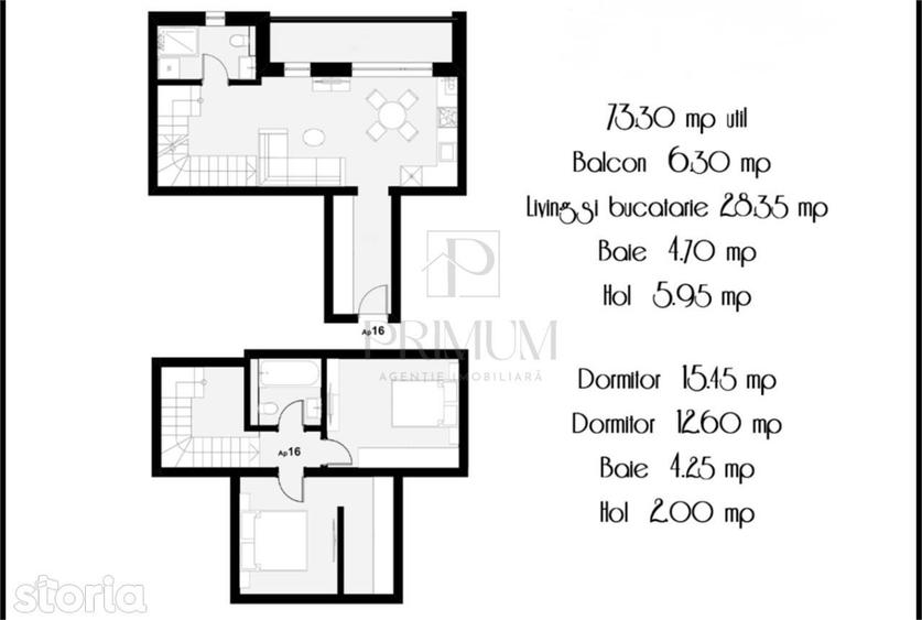 Apartament cu 3 camere în Girocului