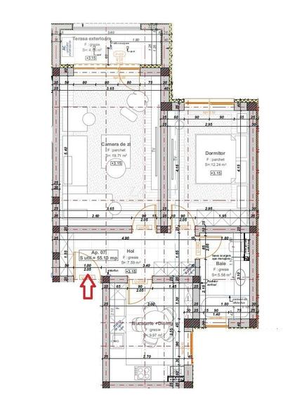 Bloc finalizat. Decomandat. 2 balcoane. Spatiu pod. - 12