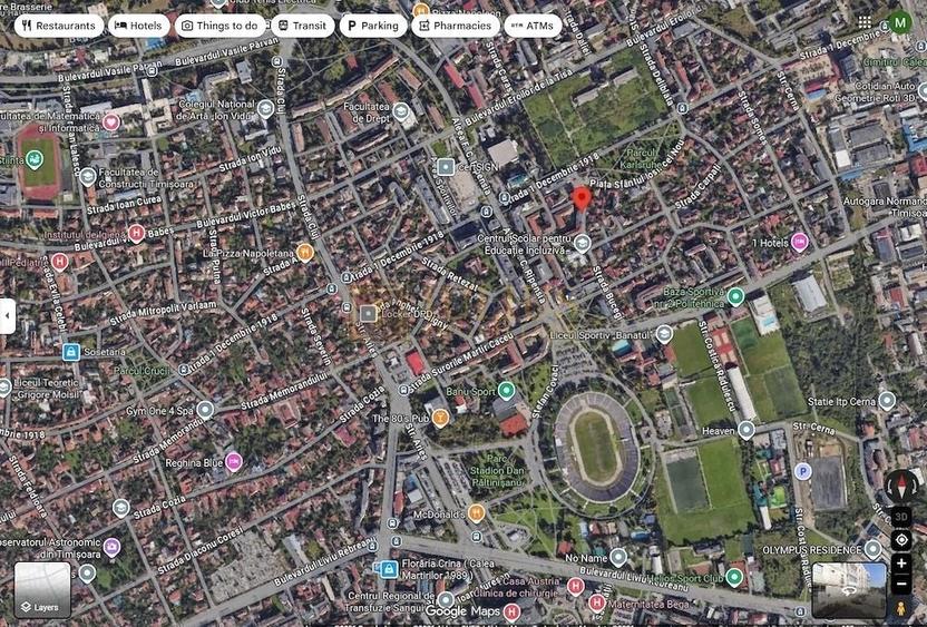 Apartament cu 3 camere decomandat, mobilat în Complex Studențesc