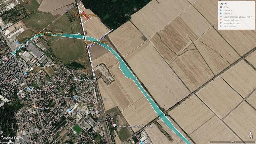 Teren de 9407 mp, în Central