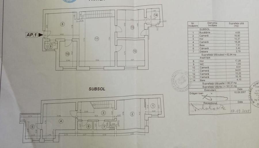 Apartament cu 5 camere în Decebal