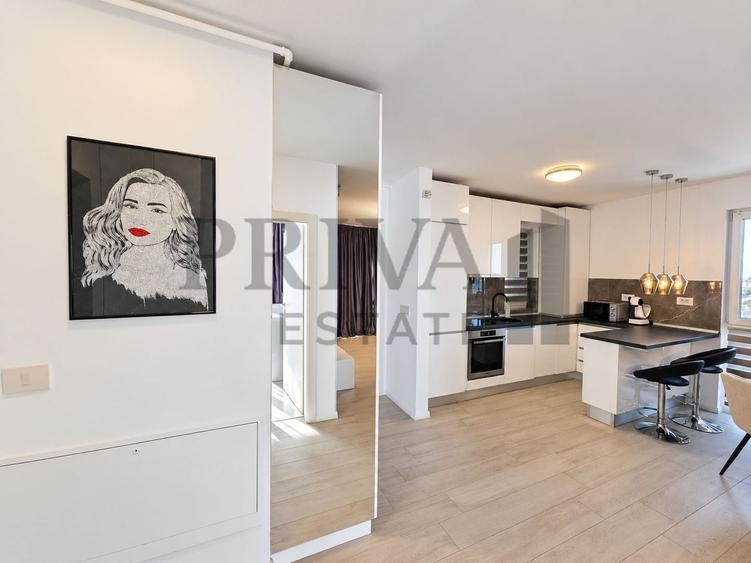 Apartament cu 2 camere nedecomandat, mobilat în Aradului