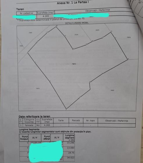 Teren agricol extravilan de 7069 mp, în Măcărești