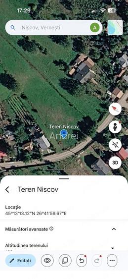Teren de casa intravilan Niscov, Vernesti, Buzau