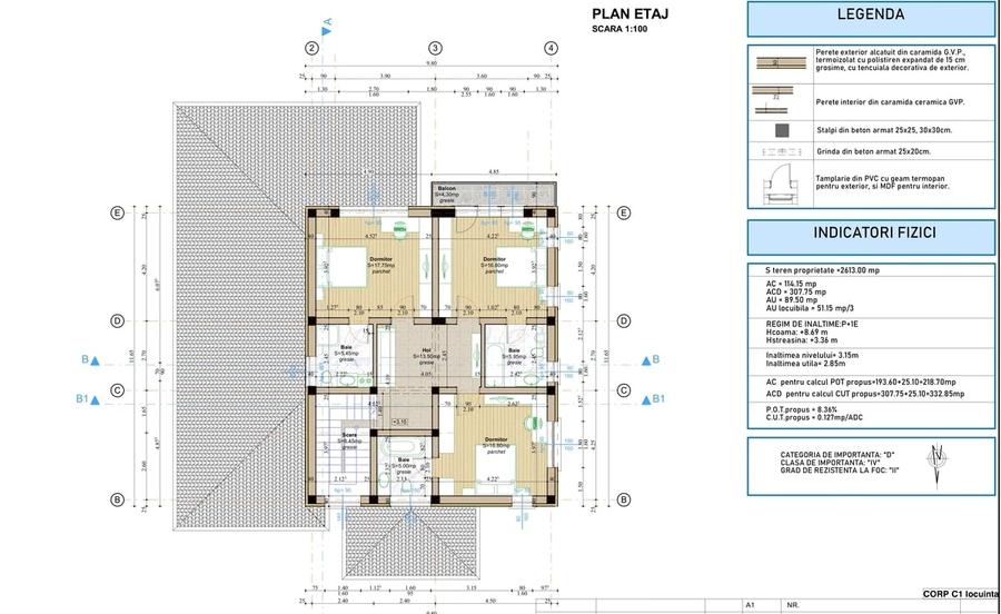 Casă cu 8 camere cu Teren 108 Mp în Central