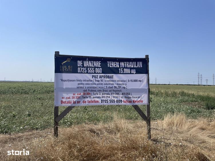 Teren de 15000 mp, în Brazi