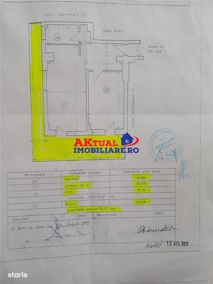 Apartament cu 2 camere, mobilat în Central