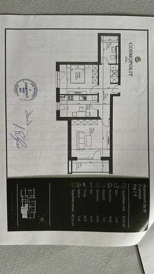 Apartament cu 2 camere decomandat în Astra