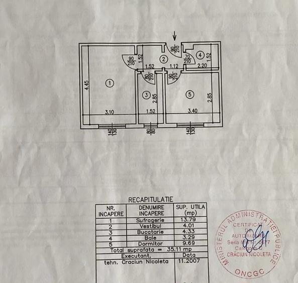Apartament cu 2 camere decomandat în 1 Decembrie 1918