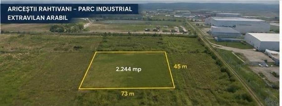 Teren agricol extravilan de 2244 mp, în Ariceștii Rahtivani