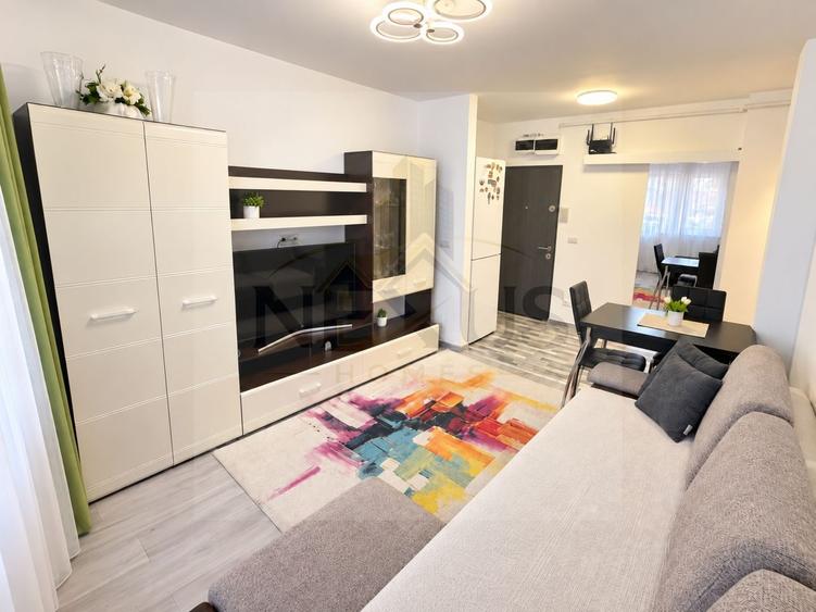 Apartament cu 2 camere semidecomandat, mobilat în Giurgiului
