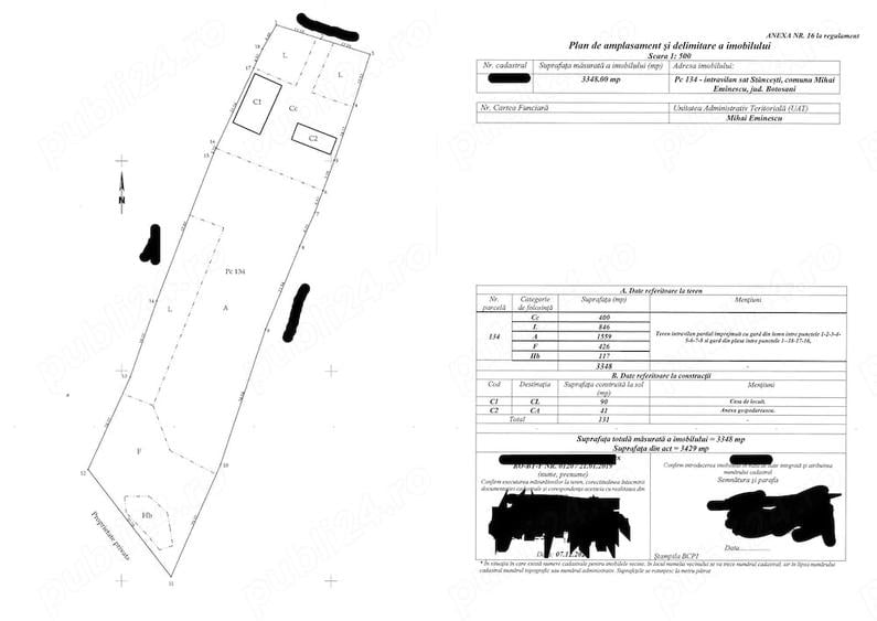 Teren de 3348 mp, în Exterior Vest