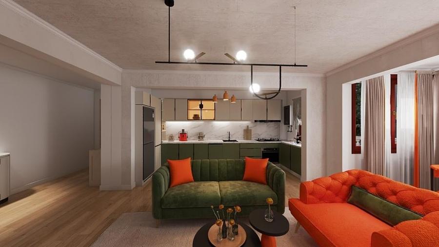 Apartament cu 3 camere în Titan